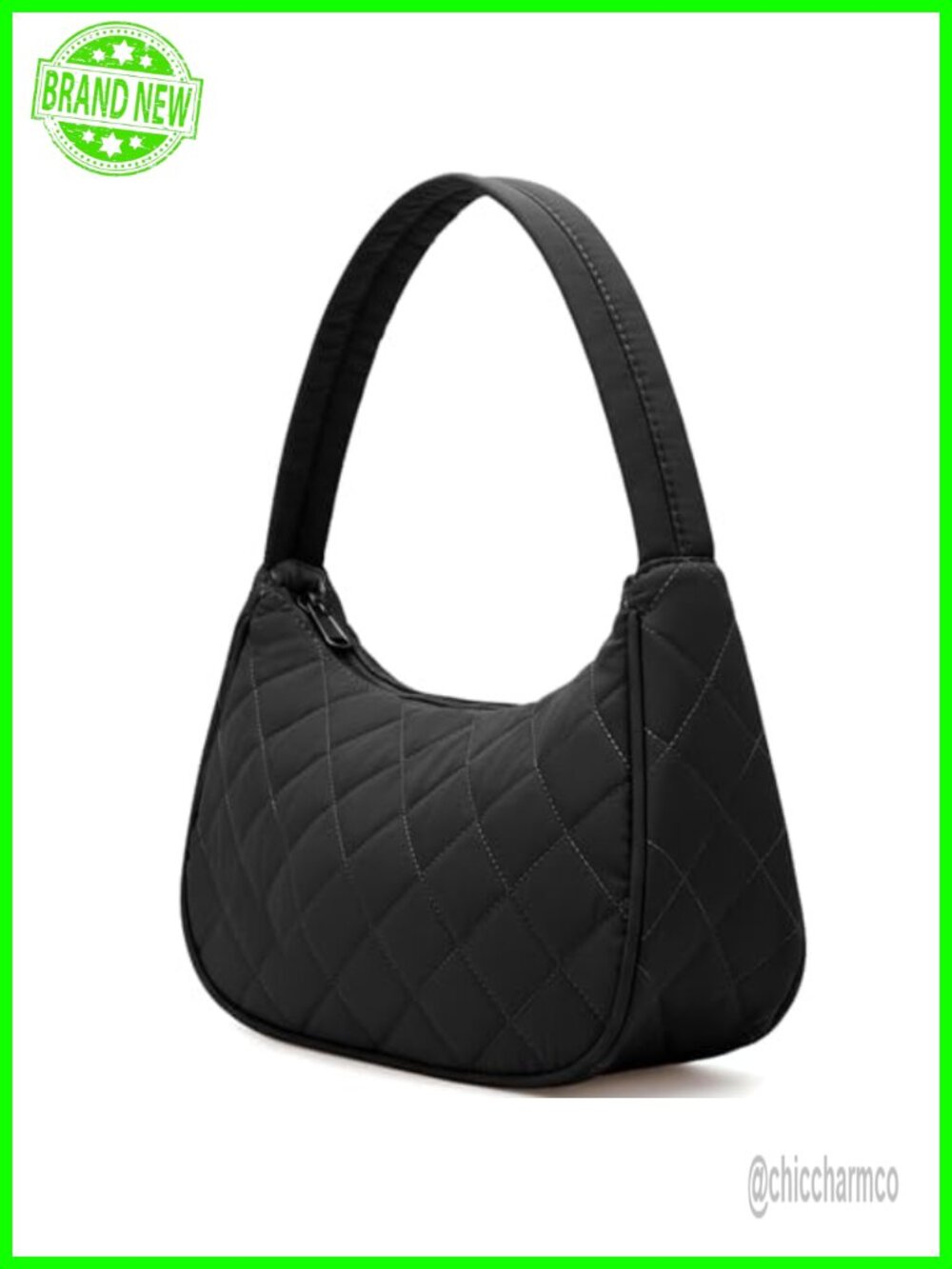 Puffer Tote Bag Lightweight Quilted Shoulder Bag for Work Travel